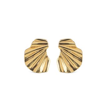 Enamel - Earring Wave - Guld